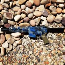 Kryptek Neptune Cerakote AR Pistol