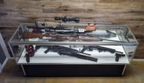 The shop's firearm display